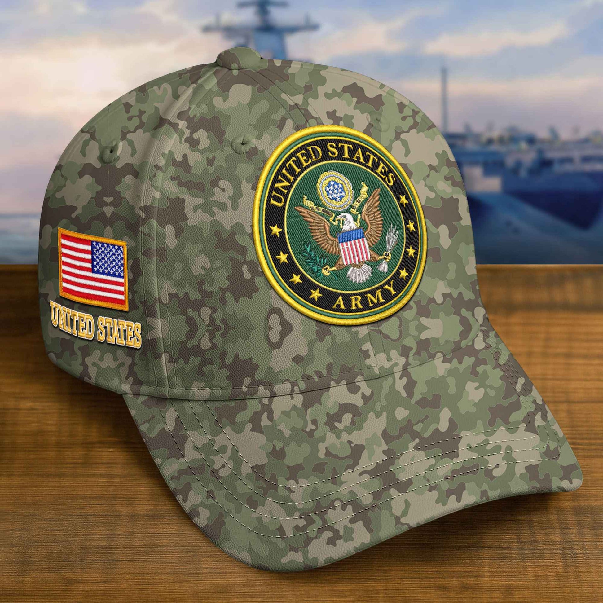 Premium US Army Embroidered Hat VPVC309303, Custom Name & Rank, Gifts For Army Veteran, Gifts On Father's Day, Veterans Day.