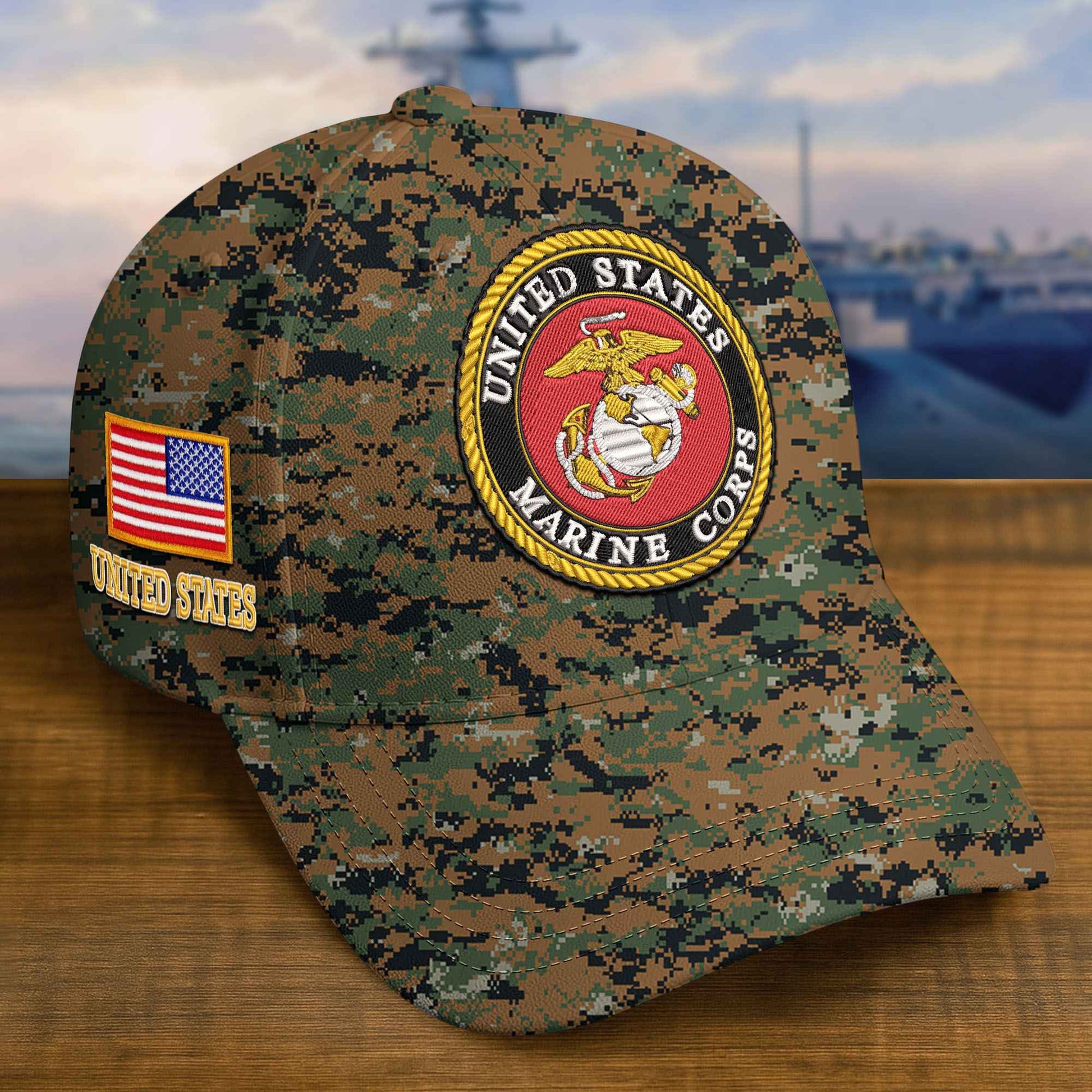 Premium Custom USMC Embroidered Hat VPVC309306, Gifts For Marine Veteran, Gifts On Father's Day, Veterans Day.