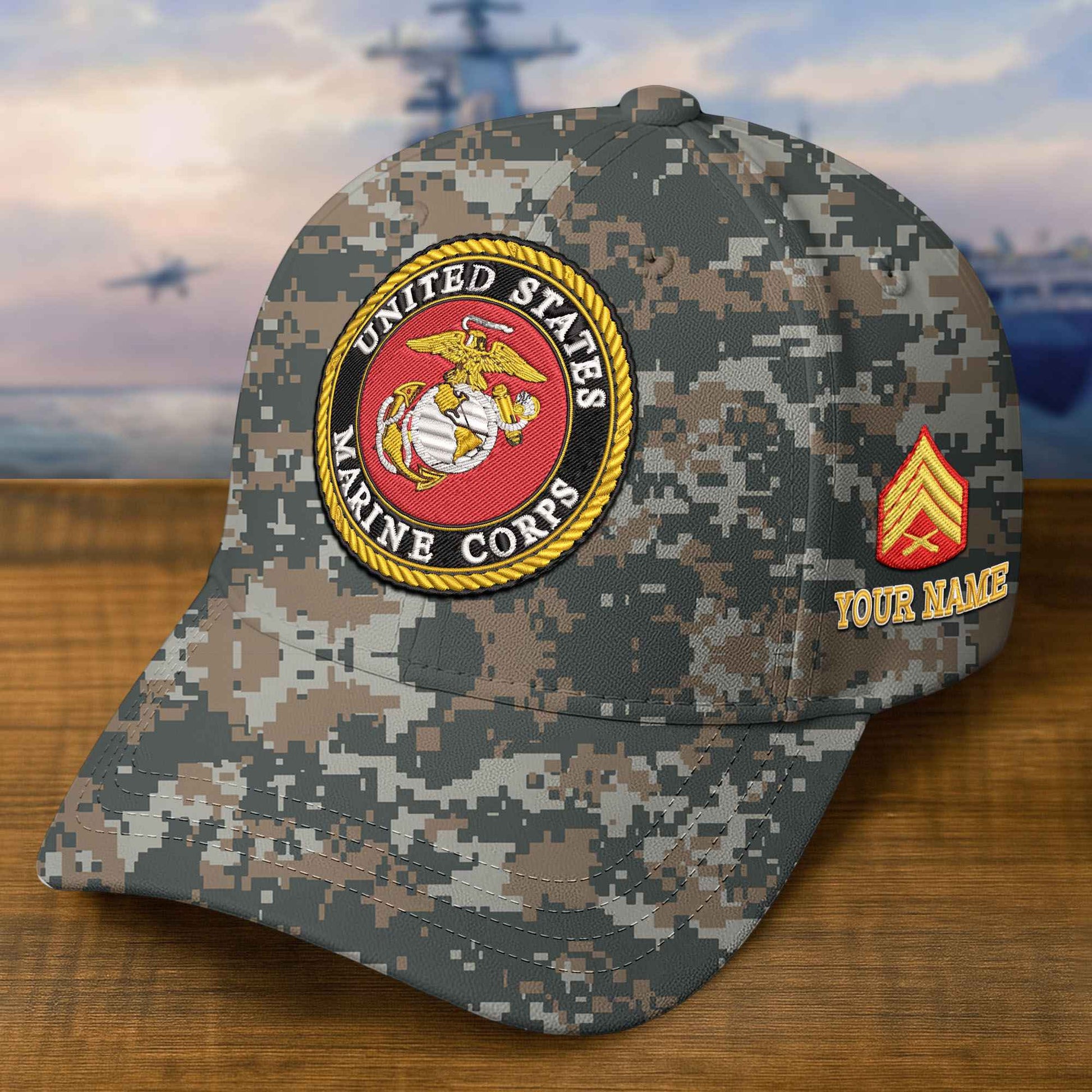 Premium Custom USMC Embroidered Hat VPVC309307, Gifts For Marine Veteran, Gifts On Father's Day, Veterans Day.