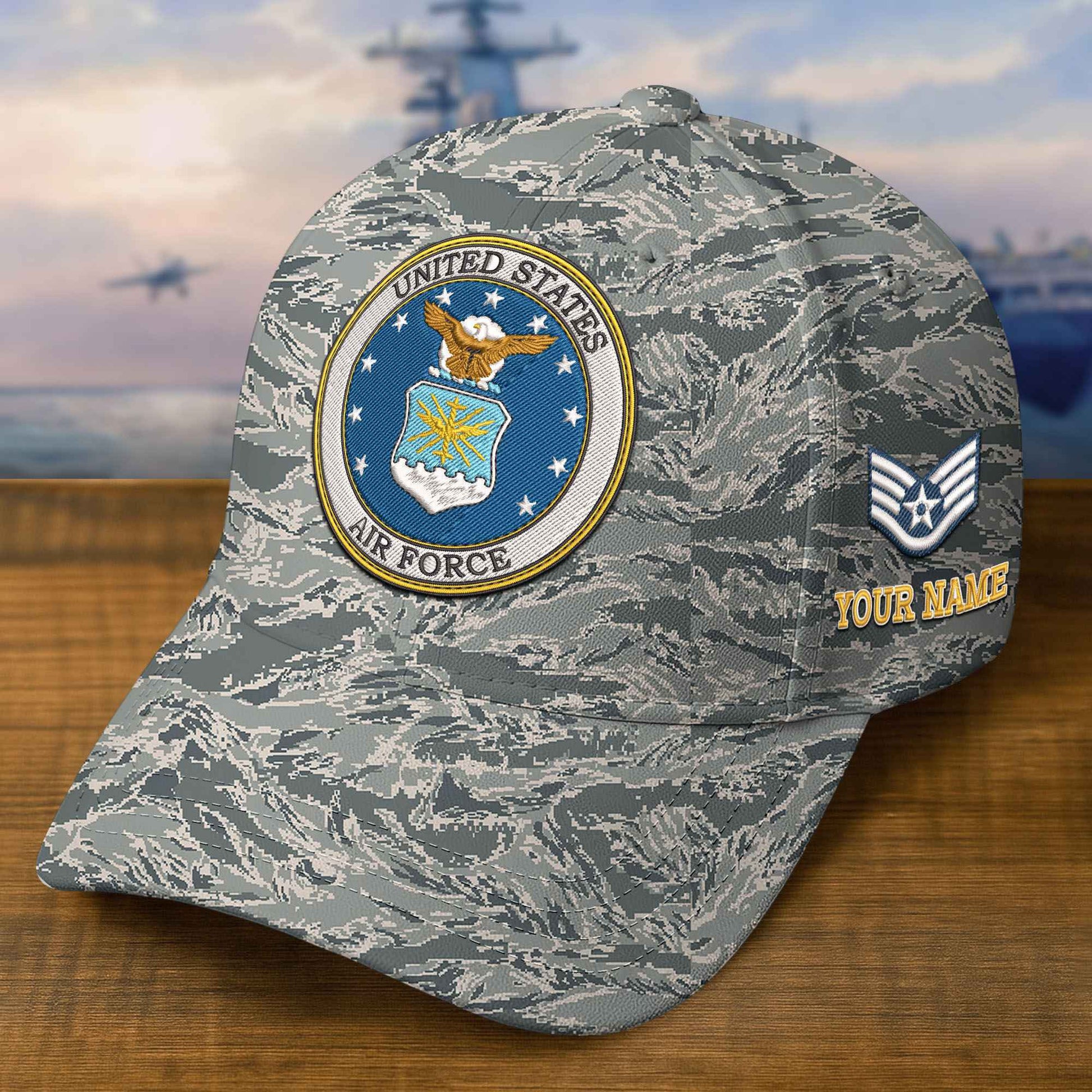 Premium Custom USAF Embroidered Hat VPVC309308, Gifts For Air Force Veteran, Gifts On Father's Day, Veterans Day.