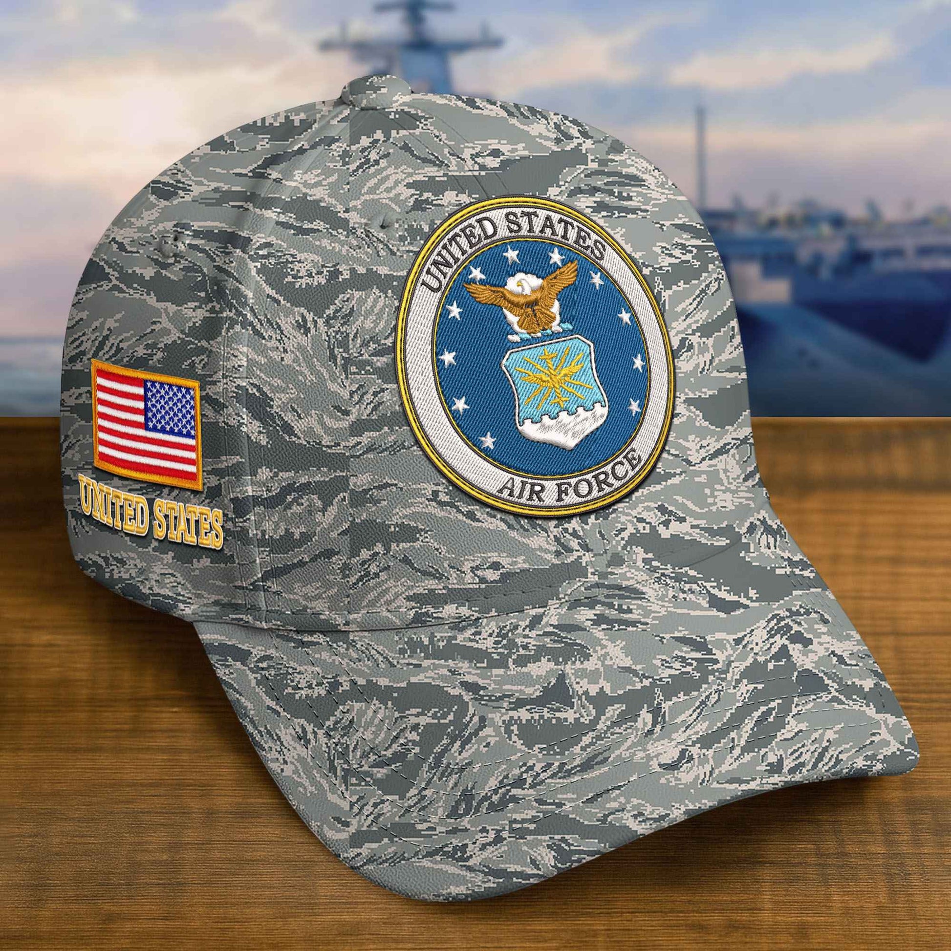 Premium Custom USAF Embroidered Hat VPVC309308, Gifts For Air Force Veteran, Gifts On Father's Day, Veterans Day.