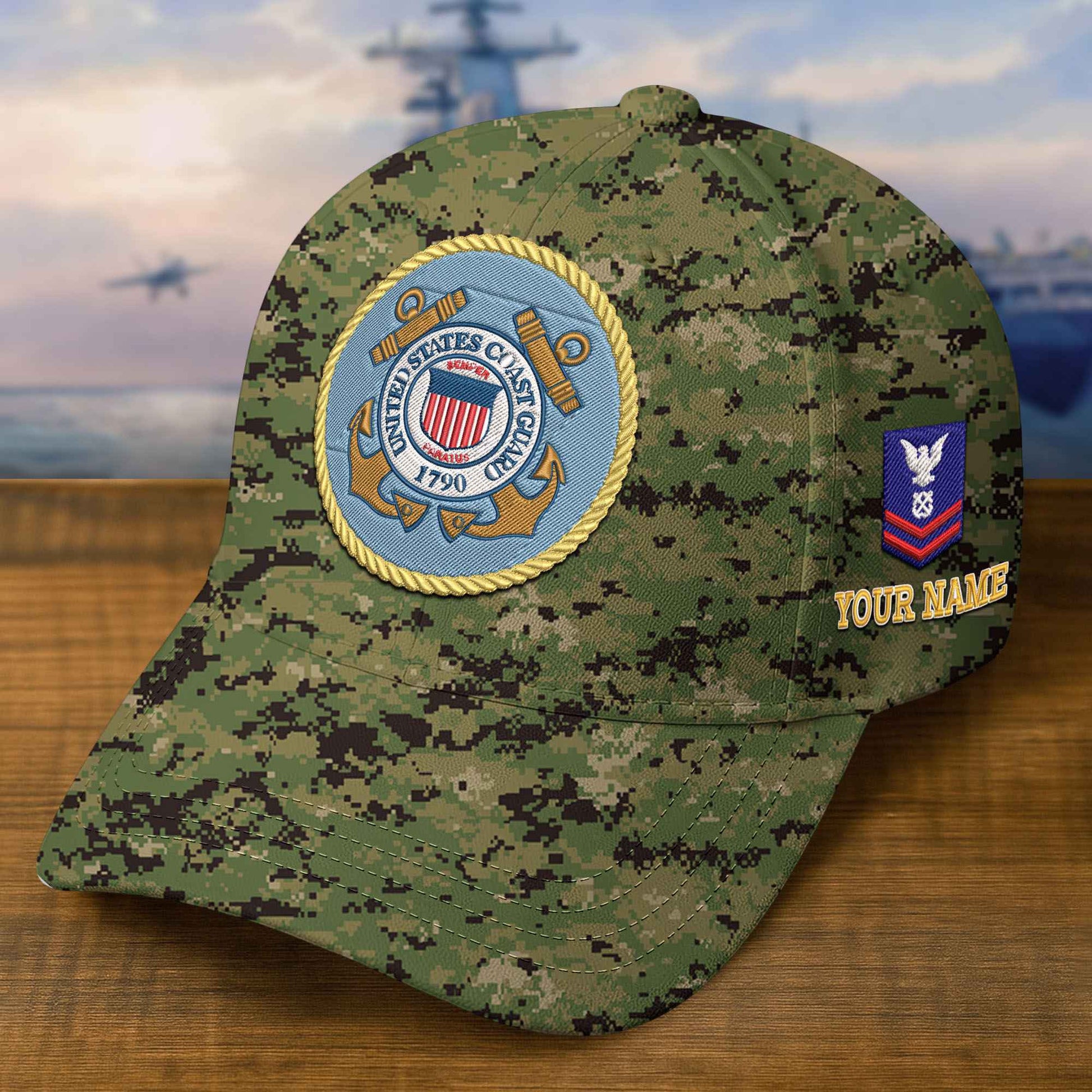 Premium Custom USCG Embroidered Hat VPVC309309, Gifts For Coast Guard Veteran, Gifts On Father's Day, Veterans Day.