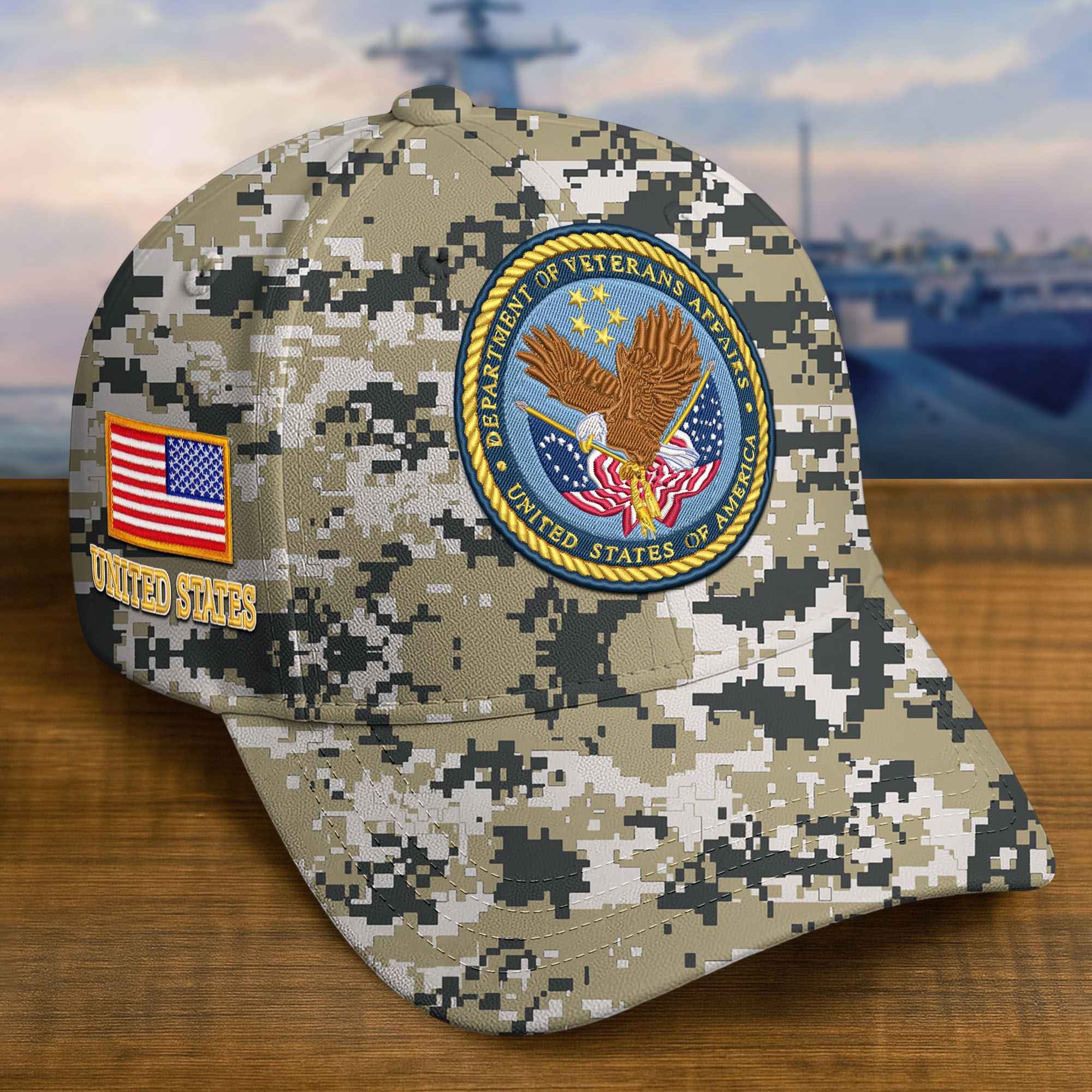 Premium Custom US Veteran Embroidered Hat VPVC309310, Gifts For US Veteran, Gifts On Father's Day, Veterans Day.