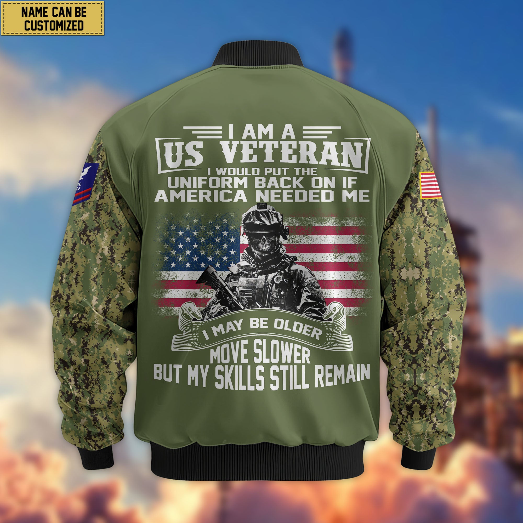 Premium Custom USCG Veteran Bomber Jacket VPVC802605, Gifts For Coast Guard Veteran, Gifts On Father's Day, Veterans Day.