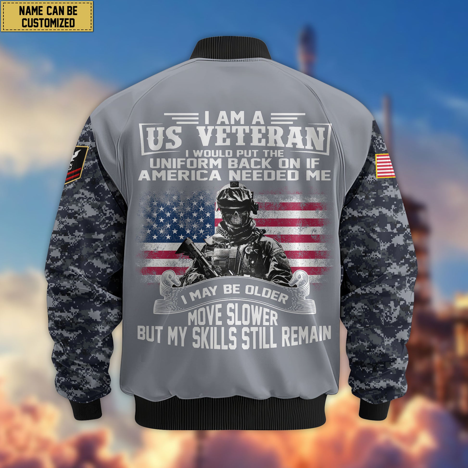 Premium Custom US Seabees Bomber Jacket VPVC802609, Gifts For Seabees Veteran, Gifts On Father's Day, Veterans Day.