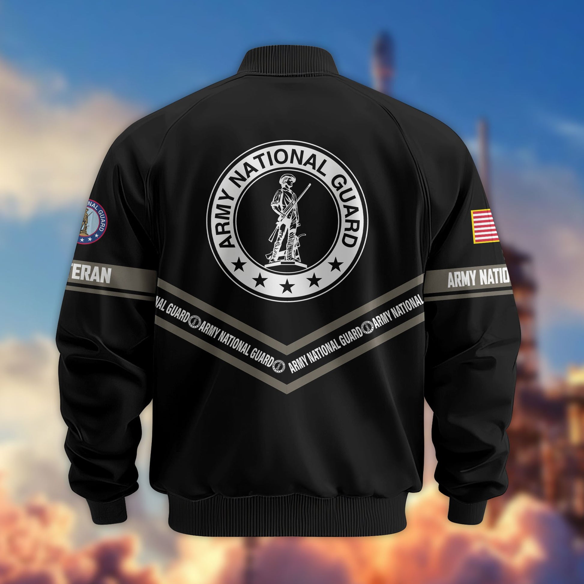 Premium US Veterans Bomber Jacket ATTN240821, Gifts For US Veterans, Gifts On Father's Day, Veterans Day.