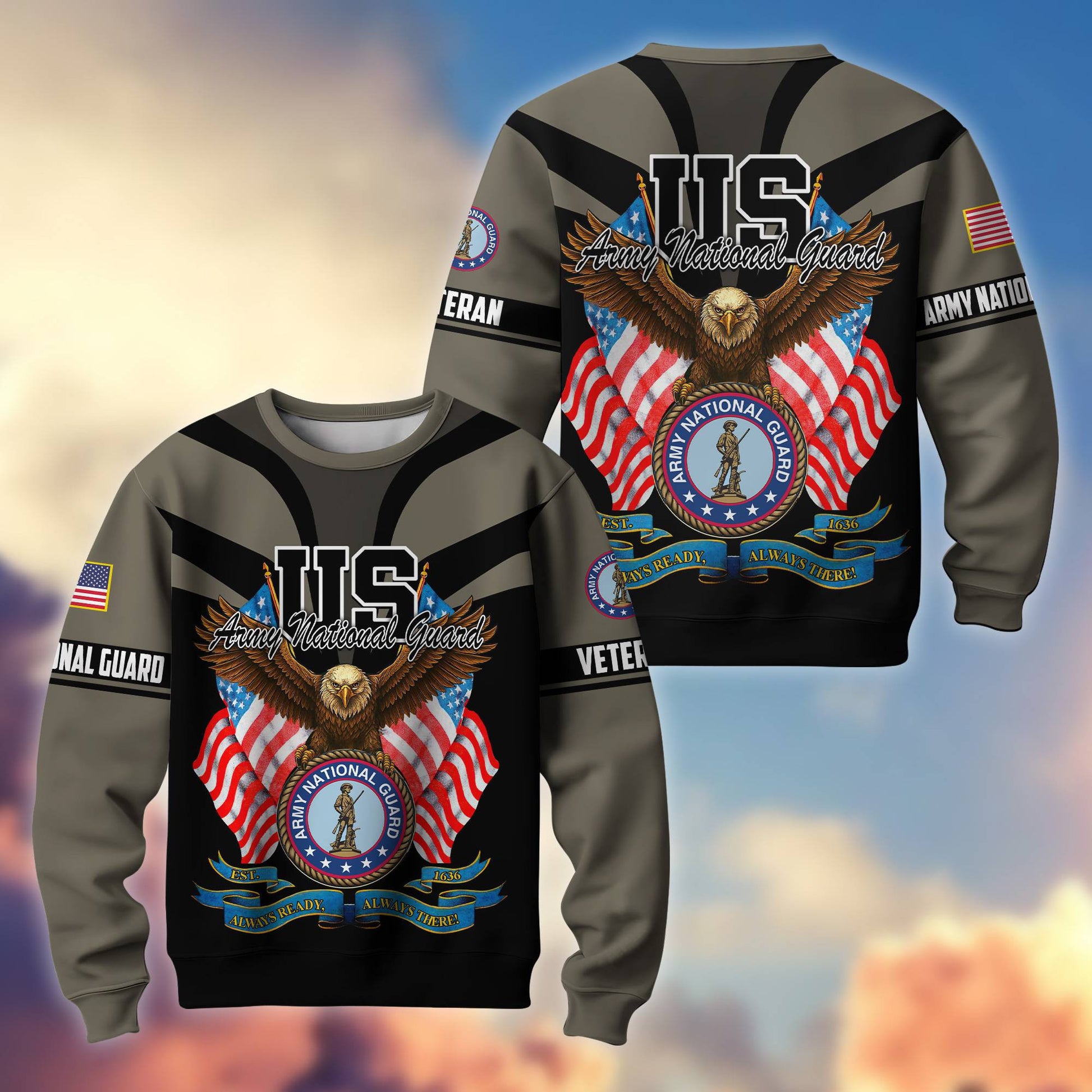 Premium US Veterans Sweatshirt ATTN140821, Gifts For US Veterans, Gifts On Father's Day, Veterans Day.