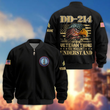 Premium Custom US Army National Guard Veteran Bomber Jacket VPVC803808, Gifts For Army National Guard Veteran, Gifts On Father's Day, Veterans Day.