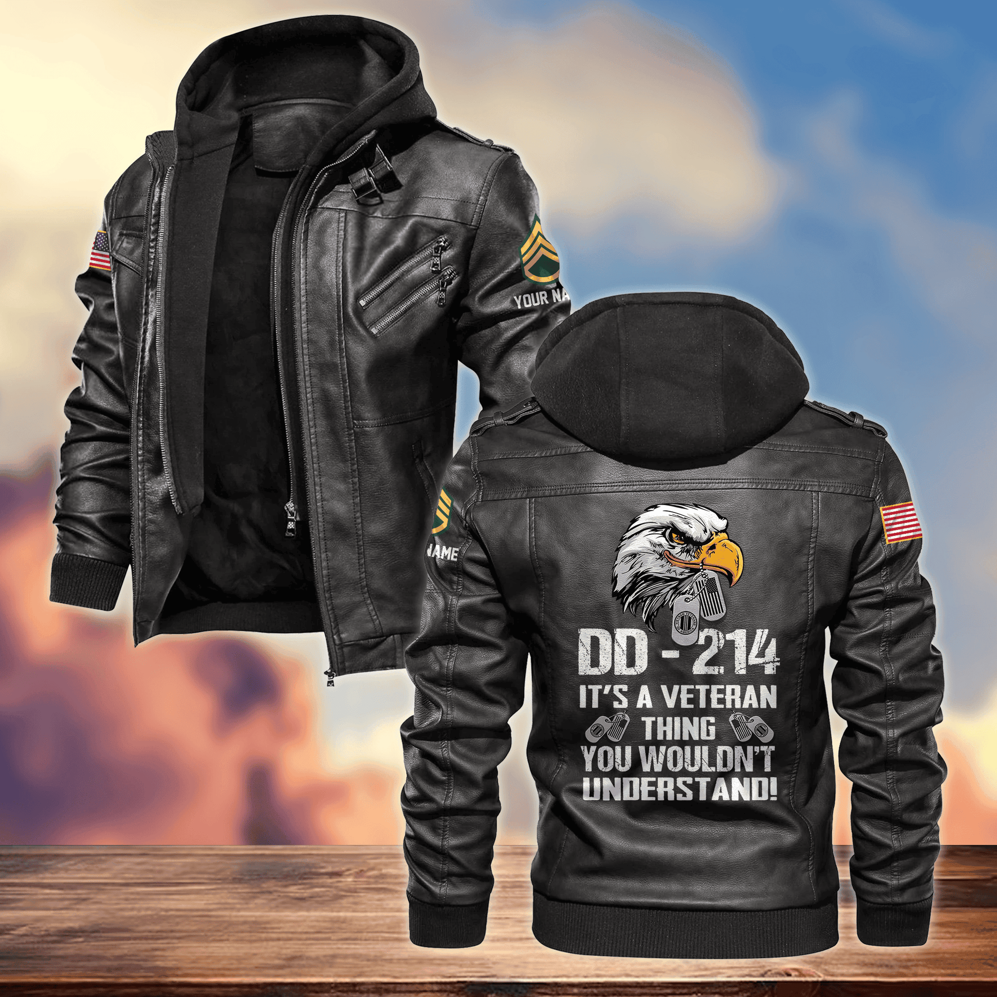 Premium Custom Vietnam Veteran Leather Jacket VPVC701406, Gifts For Vietnam Veteran, Gifts On Father's Day, Armed Forces Day, Veterans Day.