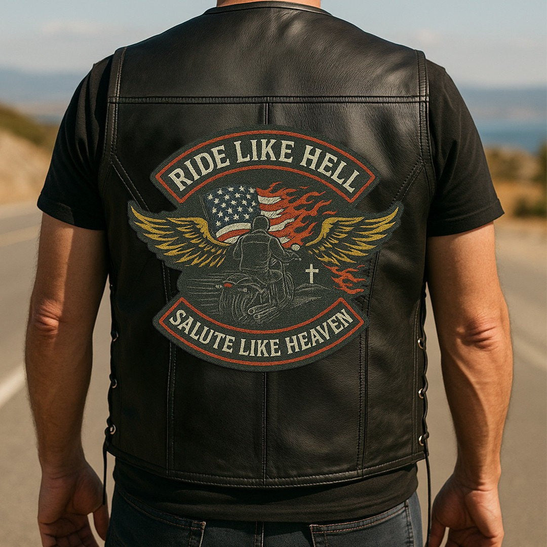 Premium US Veterans Custom Leather Motor Vest VPVC702113, Gifts For US Veteran, Gifts On Father's Day, Veterans Day.