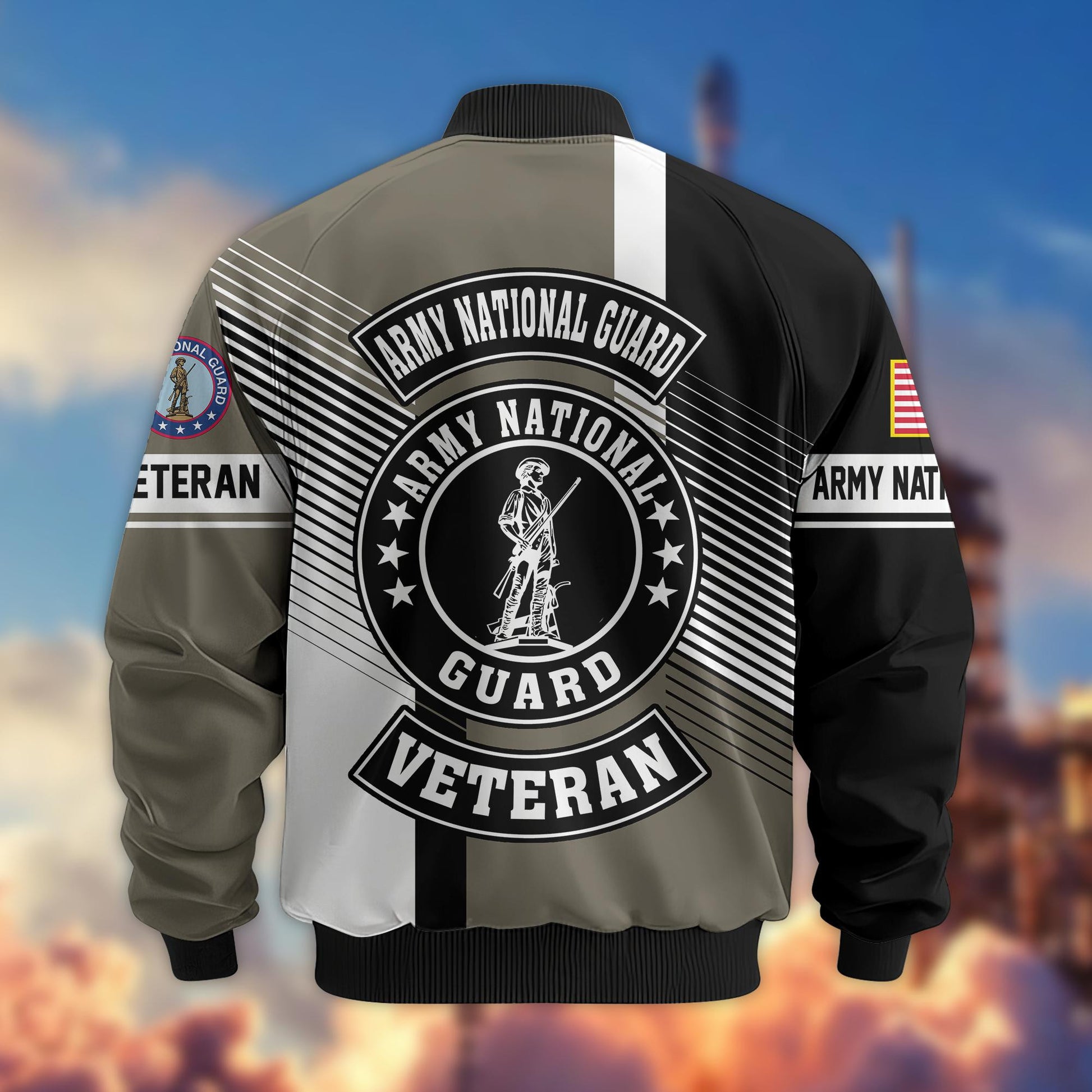 Premium US Veterans Bomber Jacket BPHN140811, Gifts For US Veterans, Gifts On Father's Day, Veterans Day.