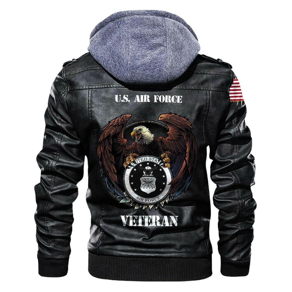 Premium Custom USAF Leather Jacket VPVC702175, Gifts For Air Force Veteran, Gifts On Father's Day, Veterans Day.