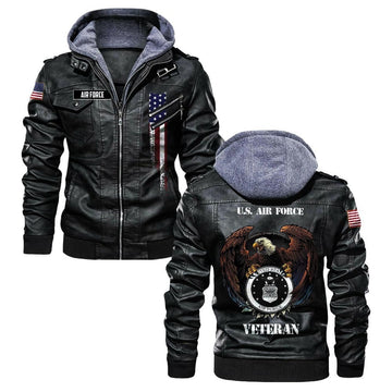 Premium Custom USAF Leather Jacket VPVC702175, Gifts For Air Force Veteran, Gifts On Father's Day, Veterans Day.