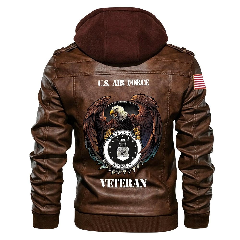 Premium Custom USAF Leather Jacket VPVC702176, Gifts For Air Force Veteran, Gifts On Father's Day, Veterans Day.
