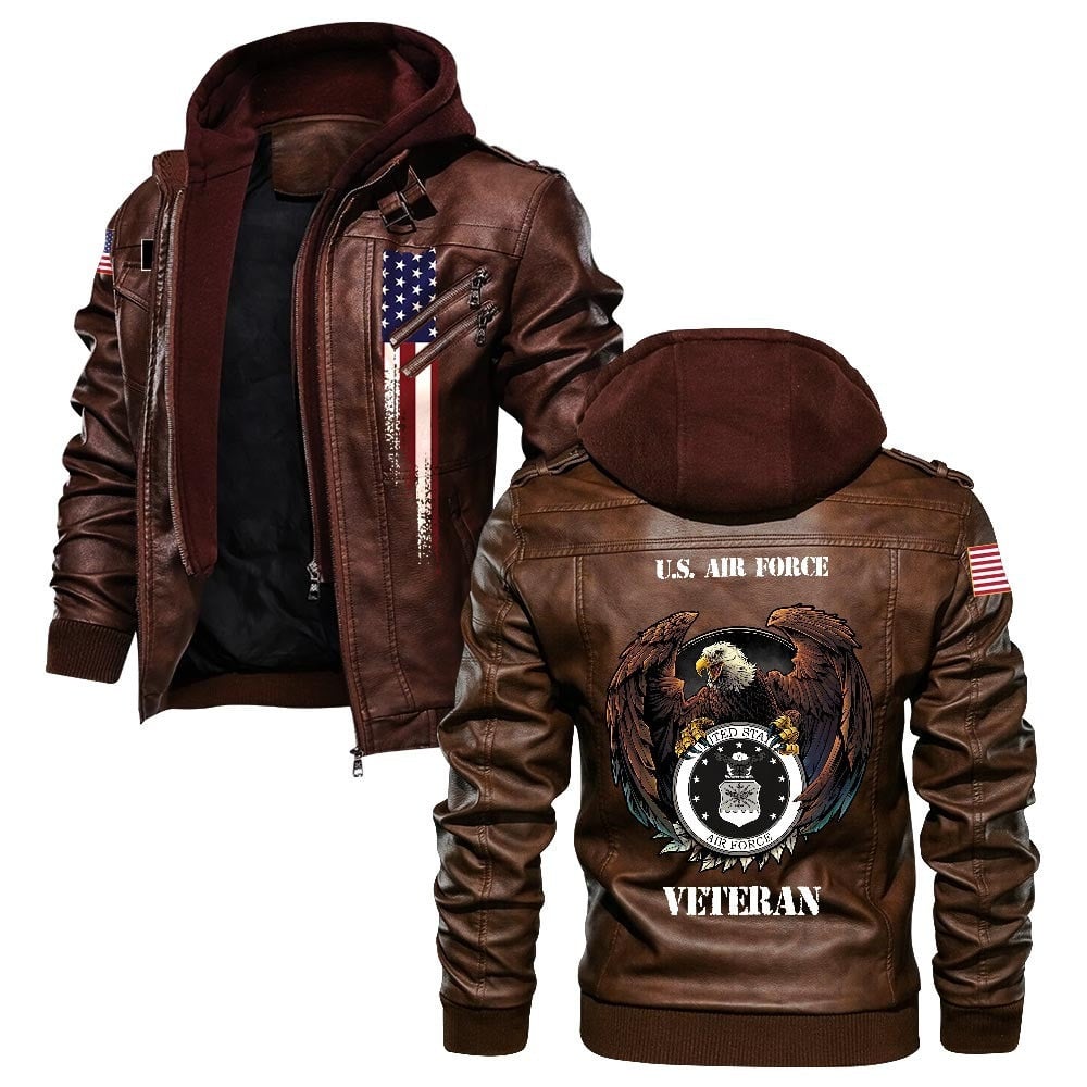 Premium Custom USAF Leather Jacket VPVC702176, Gifts For Air Force Veteran, Gifts On Father's Day, Veterans Day.