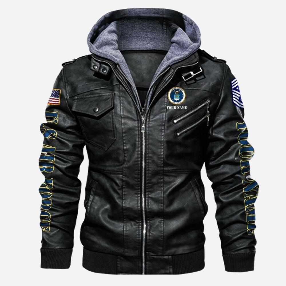 Premium Custom USAF Leather Jacket VPVC702197, Gifts For Air Force Veteran, Gifts On Father's Day, Veterans Day.