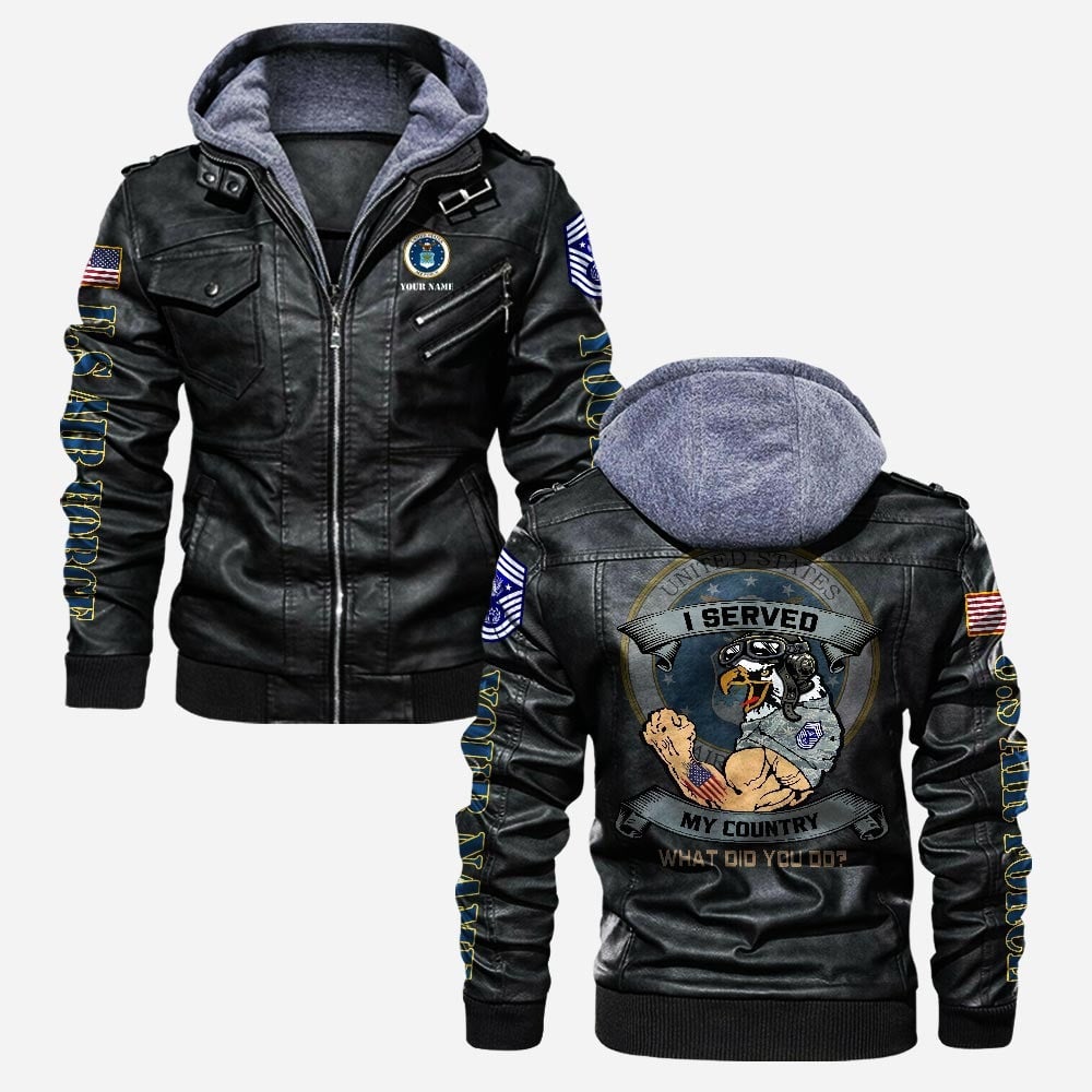 Premium Custom USAF Leather Jacket VPVC702197, Gifts For Air Force Veteran, Gifts On Father's Day, Veterans Day.