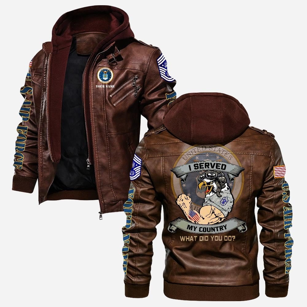 Premium Custom USAF Leather Jacket VPVC702198, Gifts For Air Force Veteran, Gifts On Father's Day, Veterans Day.