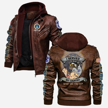 Premium Custom USAF Leather Jacket VPVC702198, Gifts For Air Force Veteran, Gifts On Father's Day, Veterans Day.