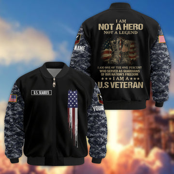 Premium Custom US Seabees Bomber Jacket VPVC804209, Gifts For Seabees Veteran, Gifts On Father's Day, Veterans Day.