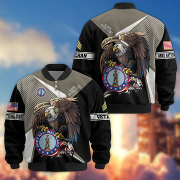 Premium Custom US Army National Guard Veteran Bomber Jacket VPVC804708, Gifts For Army National Guard Veteran, Gifts On Father's Day, Veterans Day.
