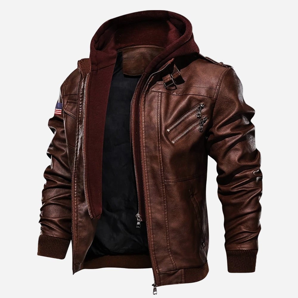 Premium USMC Leather Jacket VPVC702228, Gifts For Marine Veteran, Gifts On Father's Day, Veterans Day.