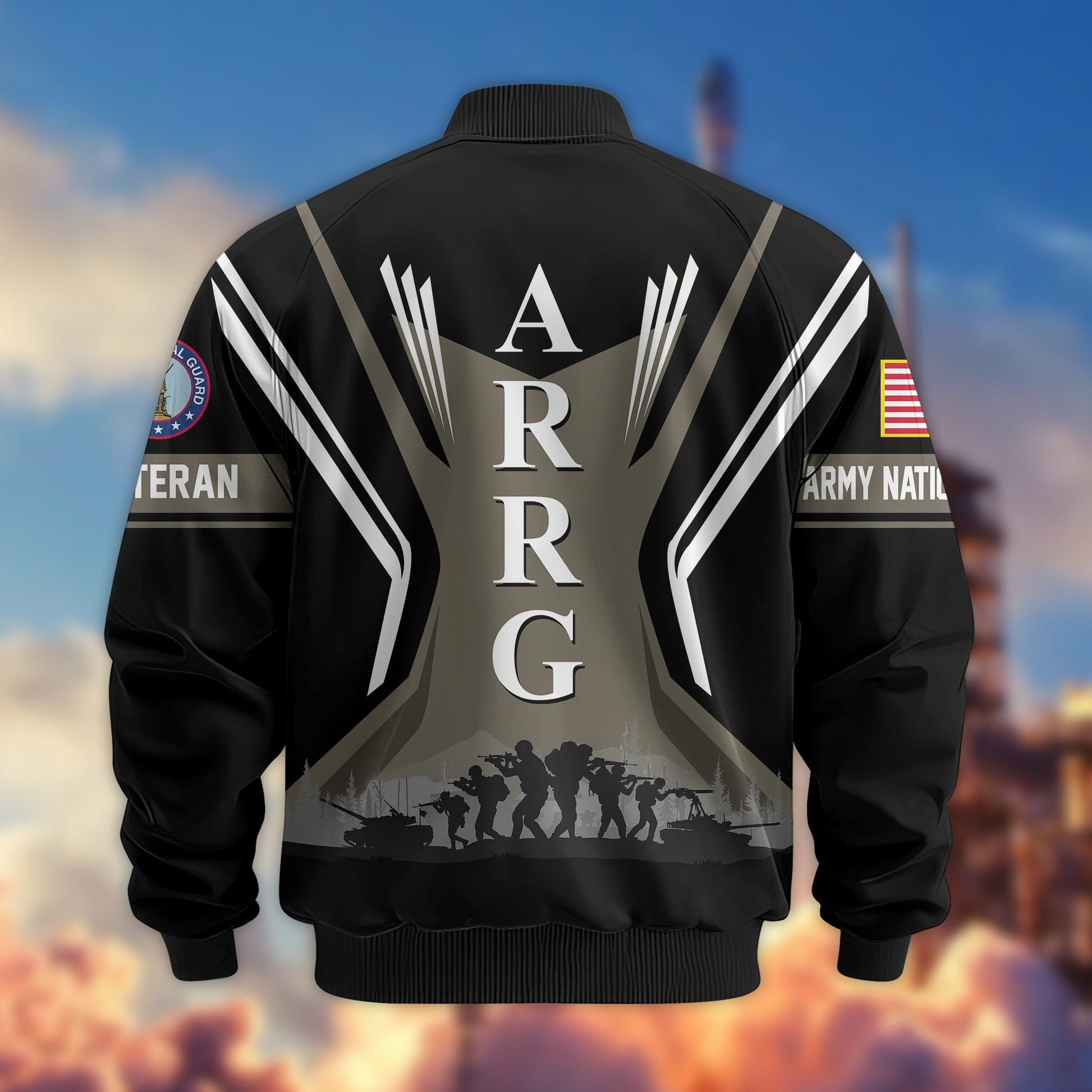 Premium US Veterans Bomber Jacket BPHN130811, Gifts For US Veterans, Gifts On Father's Day, Veterans Day.
