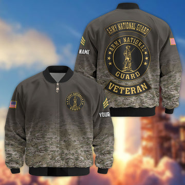 Premium Custom US Army National Guard Veteran Bomber Jacket VPVC805708, Gifts For Army National Guard Veteran, Gifts On Father's Day, Veterans Day.