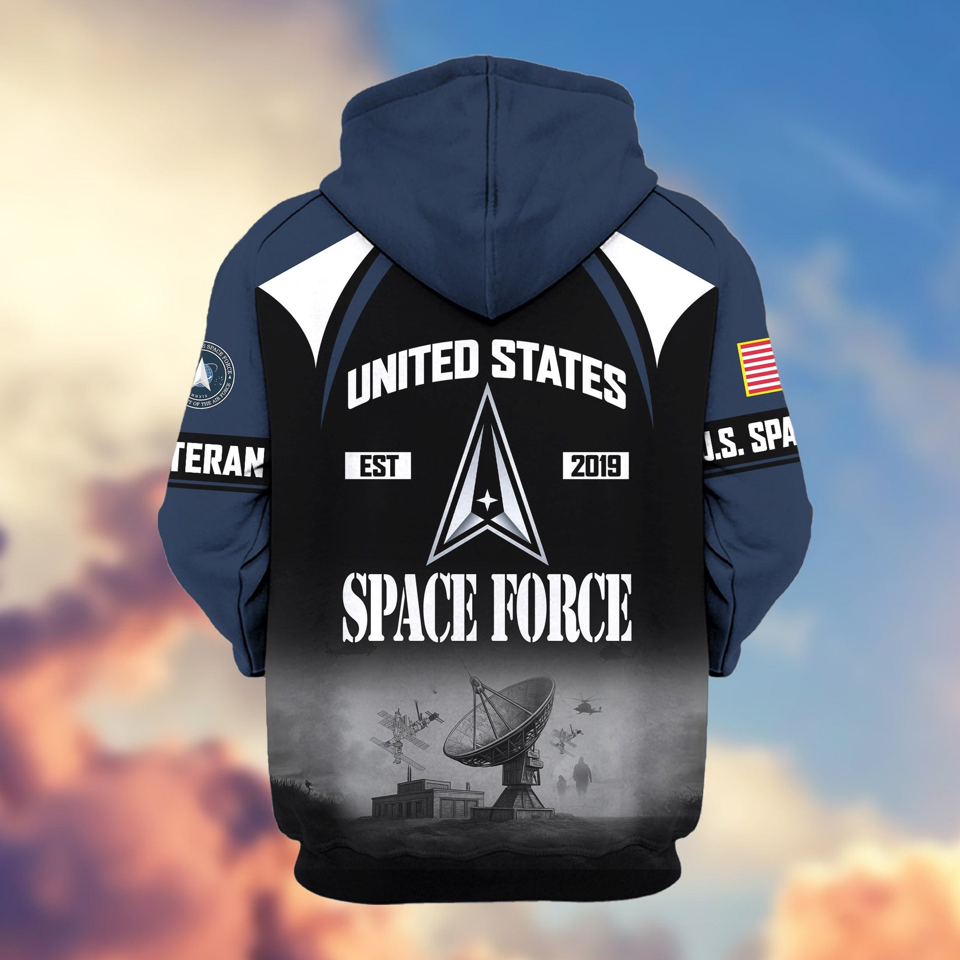 Premium US Veterans Zip Hoodie ATTN270822, Gifts For US Veterans, Gifts On Father's Day, Veterans Day.