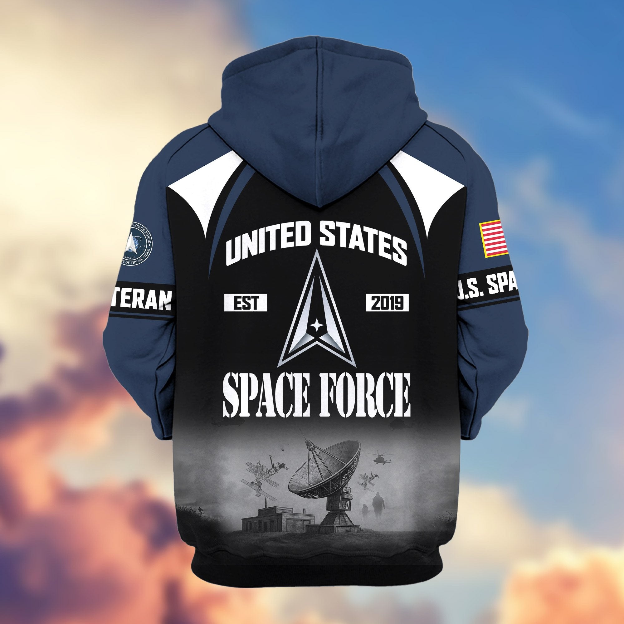 Premium US Veterans Zip Hoodie ATTN270822, Gifts For US Veterans, Gifts On Father's Day, Veterans Day.