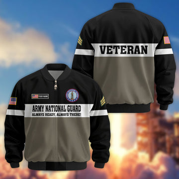 Premium Custom US Army National Guard Veteran Bomber Jacket VPVC805308, Gifts For Army National Guard Veteran, Gifts On Father's Day, Veterans Day.