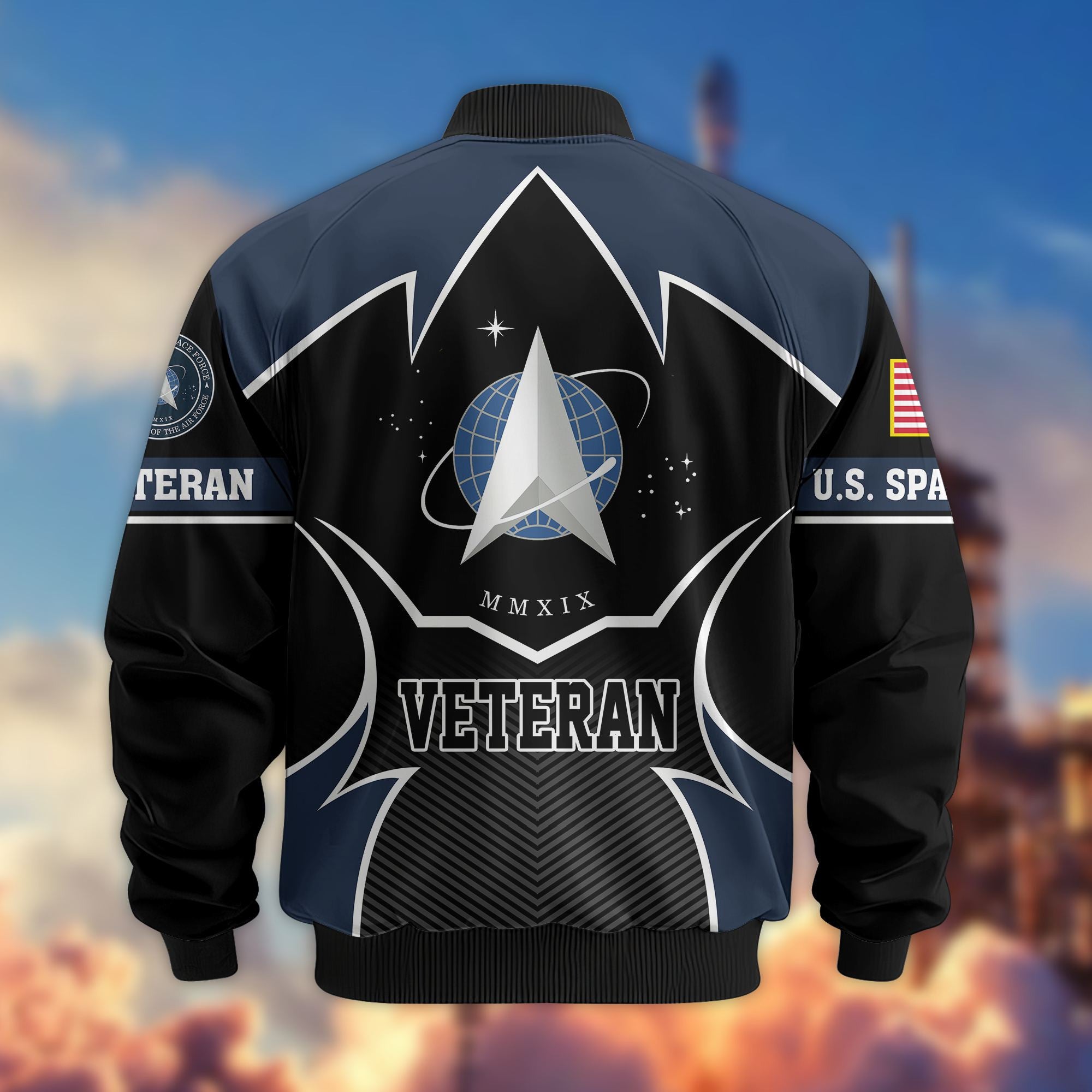 Premium US Veterans Bomber Jacket BPHN270811, Gifts For US Veterans, Gifts On Father's Day, Veterans Day.
