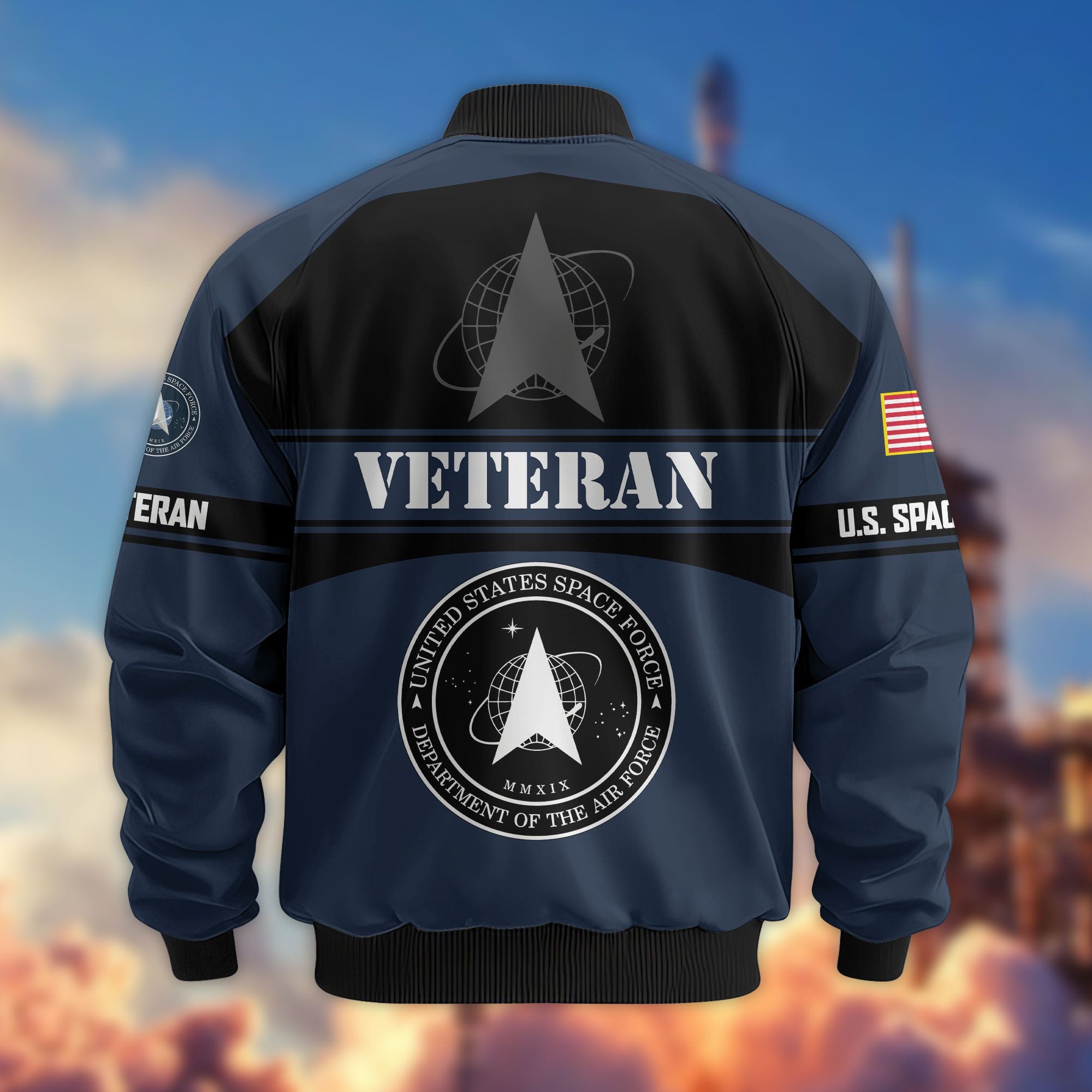 Premium US Veterans Bomber Jacket ATTN270821, Gifts For US Veterans, Gifts On Father's Day, Veterans Day.