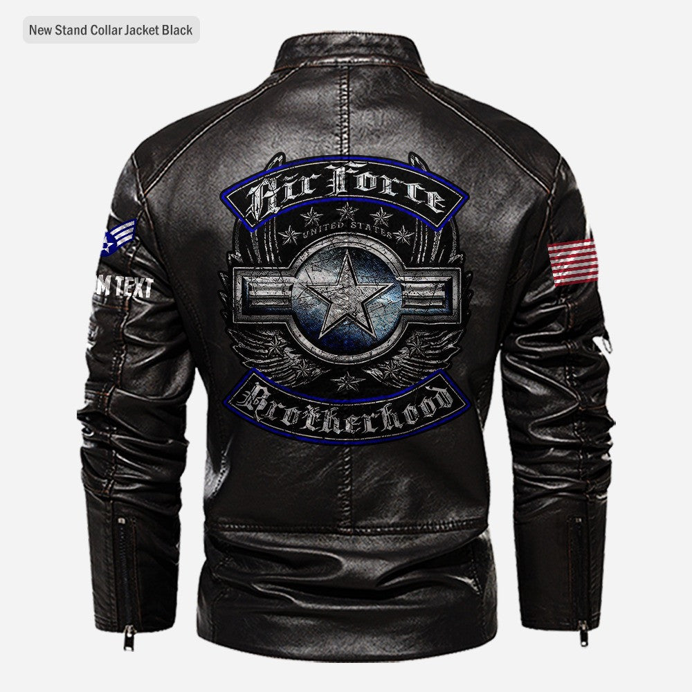 Premium Custom USAF Leather Jacket VPVC702350, Gifts For Air Force Veteran, Gifts On Father's Day, Veterans Day.