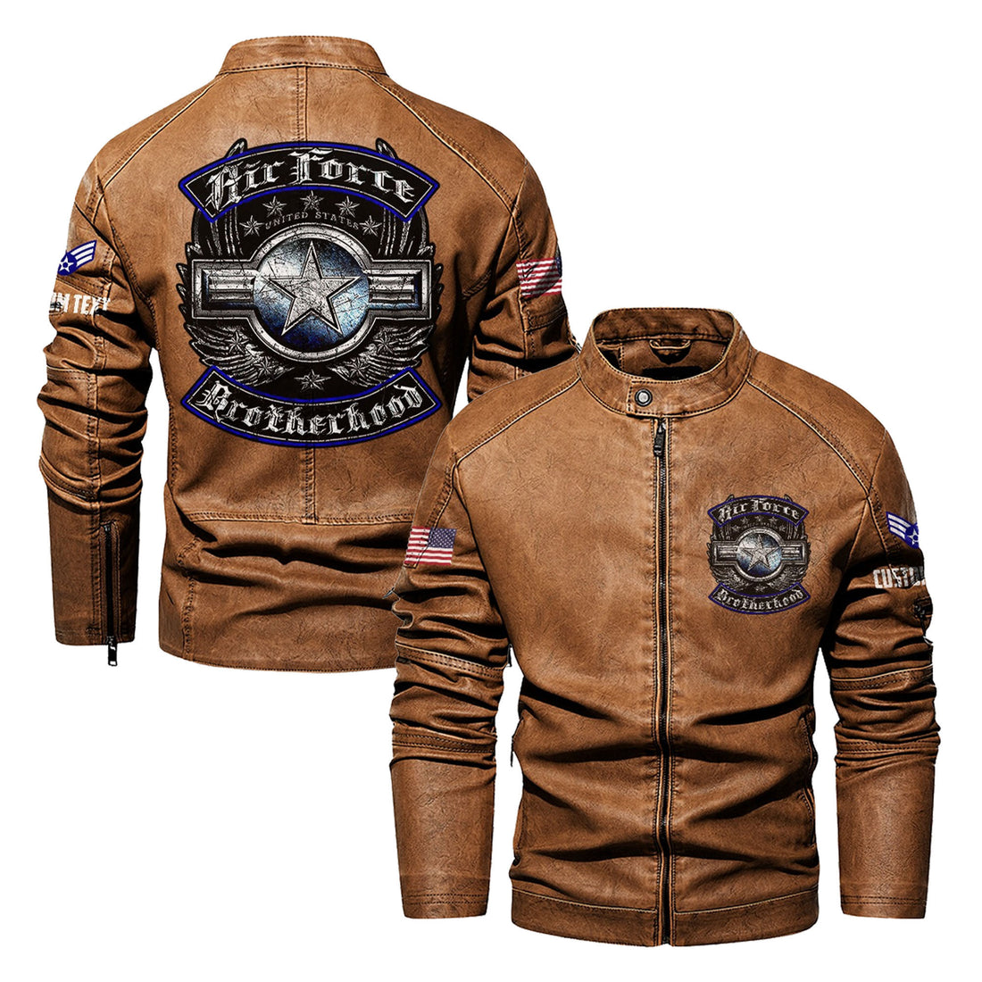 Premium Custom USAF Leather Jacket VPVC702351, Gifts For Air Force Veteran, Gifts On Father's Day, Veterans Day.