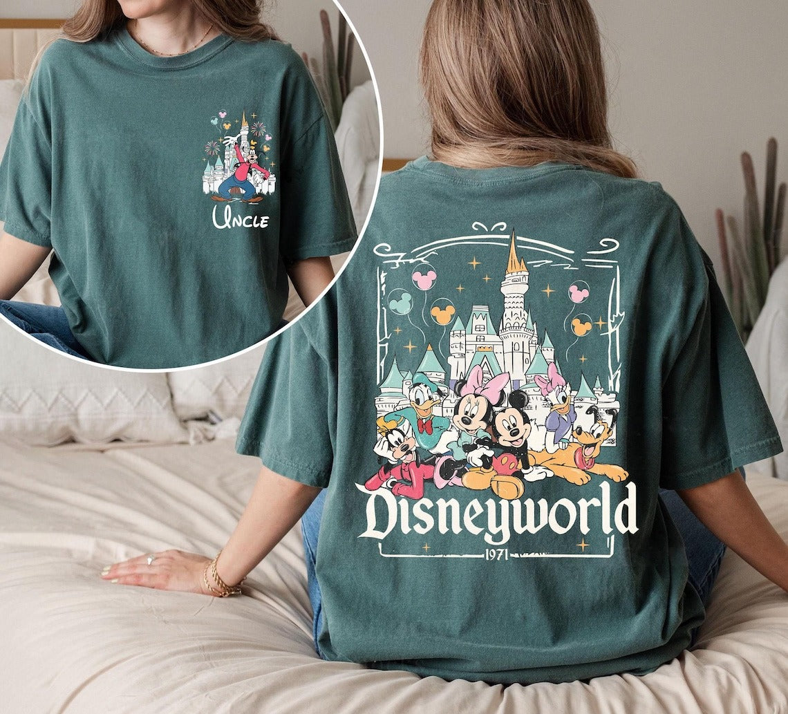 Premium DSN | Custom Disneyworld Mickey And Friends Shirt, Custom Name Disney Family 2026 Shirts, Retro Disneyworld Trip Tee, Disney Family Vacation Shirt